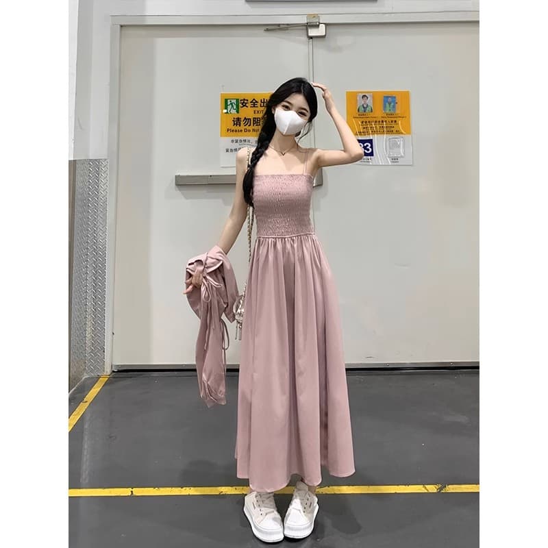 黒ドレス シンプル 美シルエット ロングワンピース